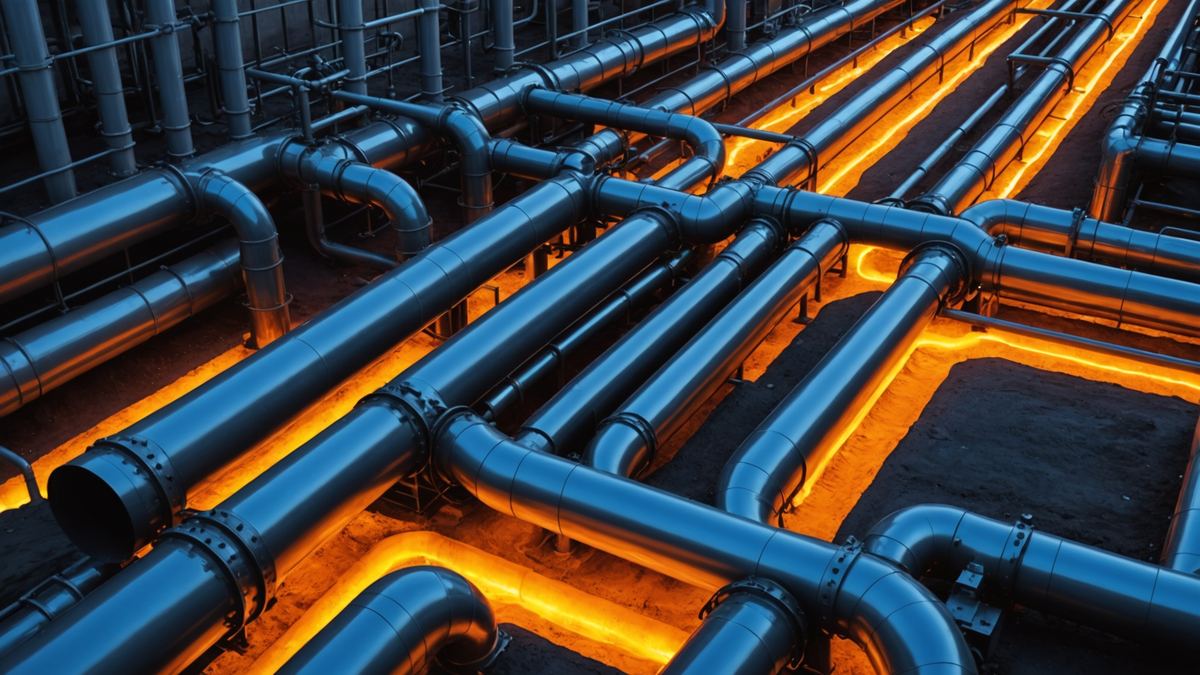 District Heating Pipe Heat Loss: The Cylindrical Resistance Model, Linear Loss in Watts per Metre, and Annual Energy Cost — CalcEngineer engineering guide