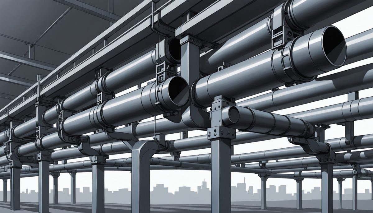 Pipe Support Spacing per Stress and Deflection: Continuous-Beam Span, Hydrotest Load, and the Lesser-of-Two Rule — CalcEngineer engineering guide